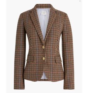 J. Crew Wool-Blend Schoolboy Blazer in Houndstooth